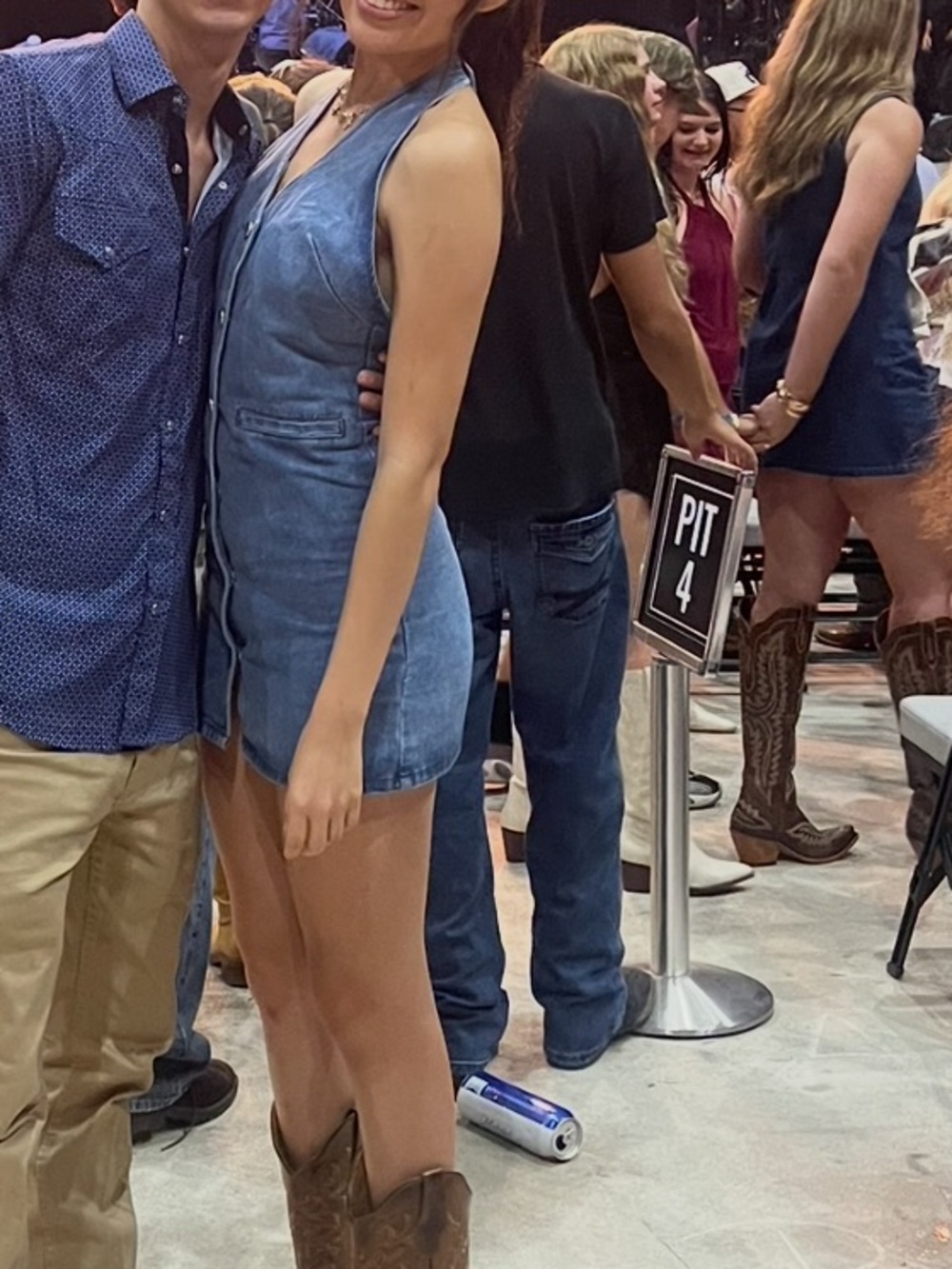 Denim Halter top dress
